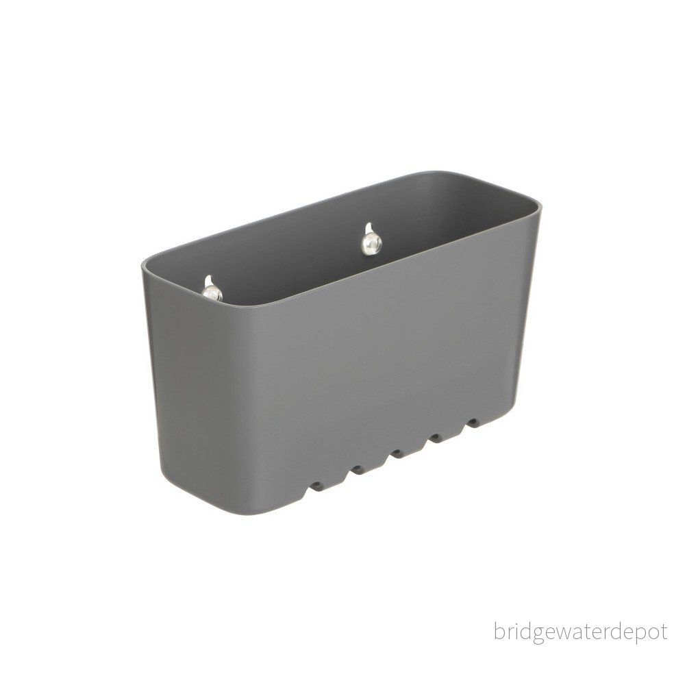 Šedý nástěnný koupelnový košík bez nutnosti vrtání Ta-Tay Small Storage Basket Standart v:1123294