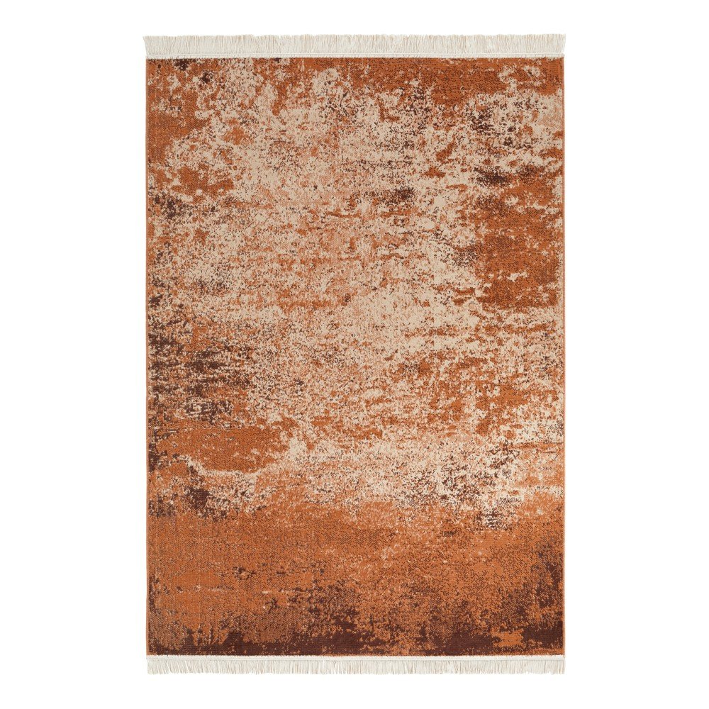 Oranžový koberec s podílem recyklované bavlny Nouristan, 200 x 290 cm v:1433891