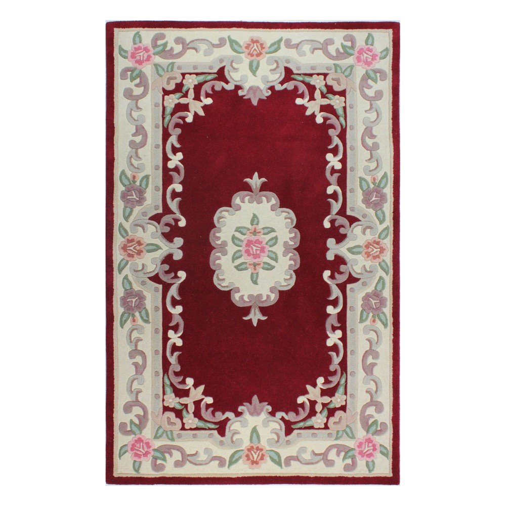 Červený vlněný koberec Flair Rugs Aubusson, 75 x 150 cm v:1251148