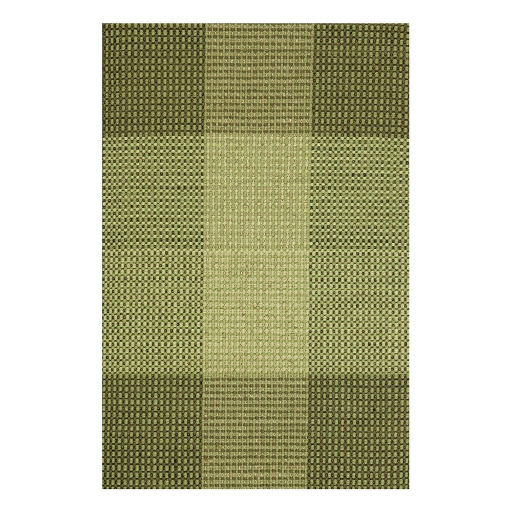 Zelený ručně tkaný vlněný koberec Linie Design Genova, 50 x 80 cm v:845616
