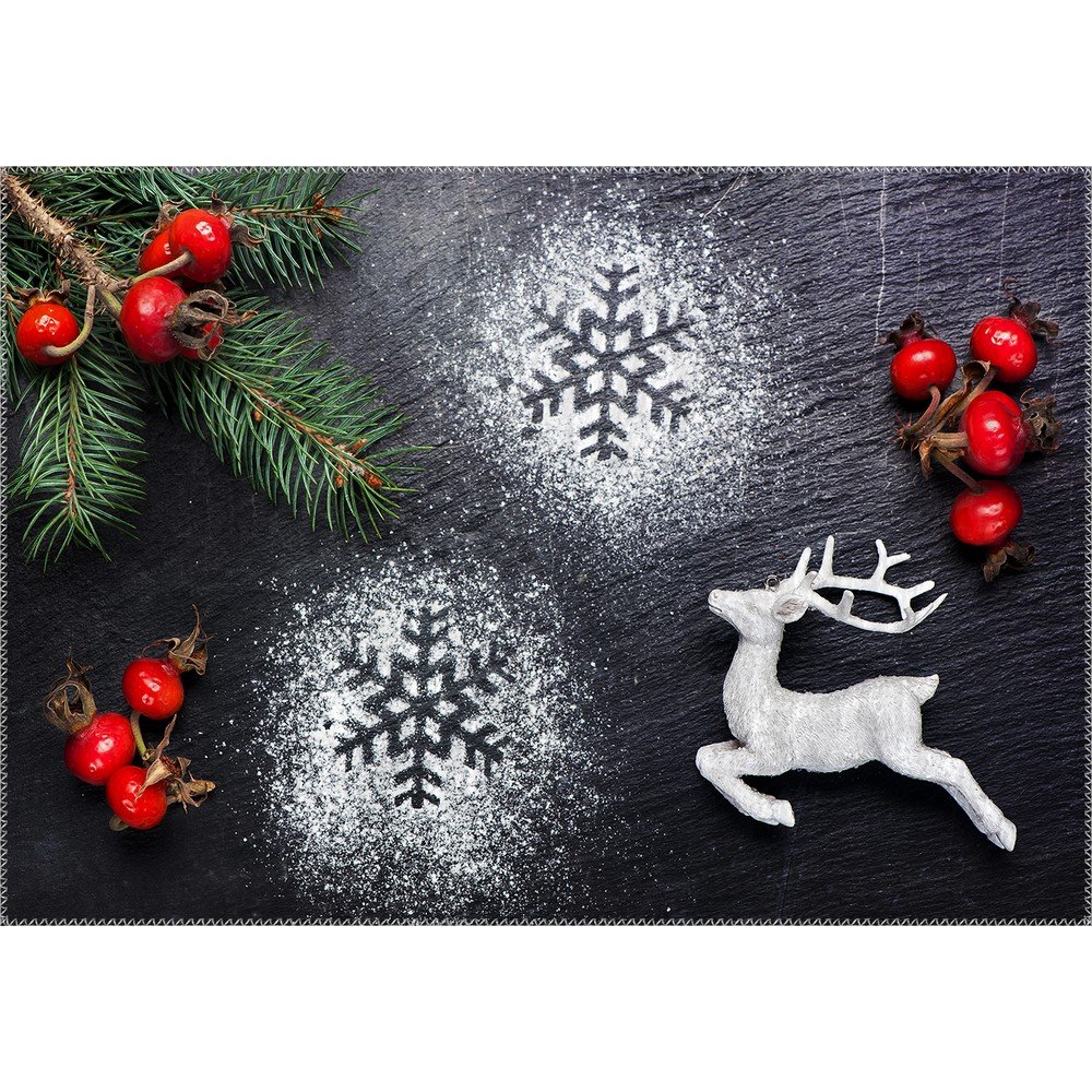 Koberec Vitaus Christmas Period Flour Deer, 50 x 80 cm v:1320034