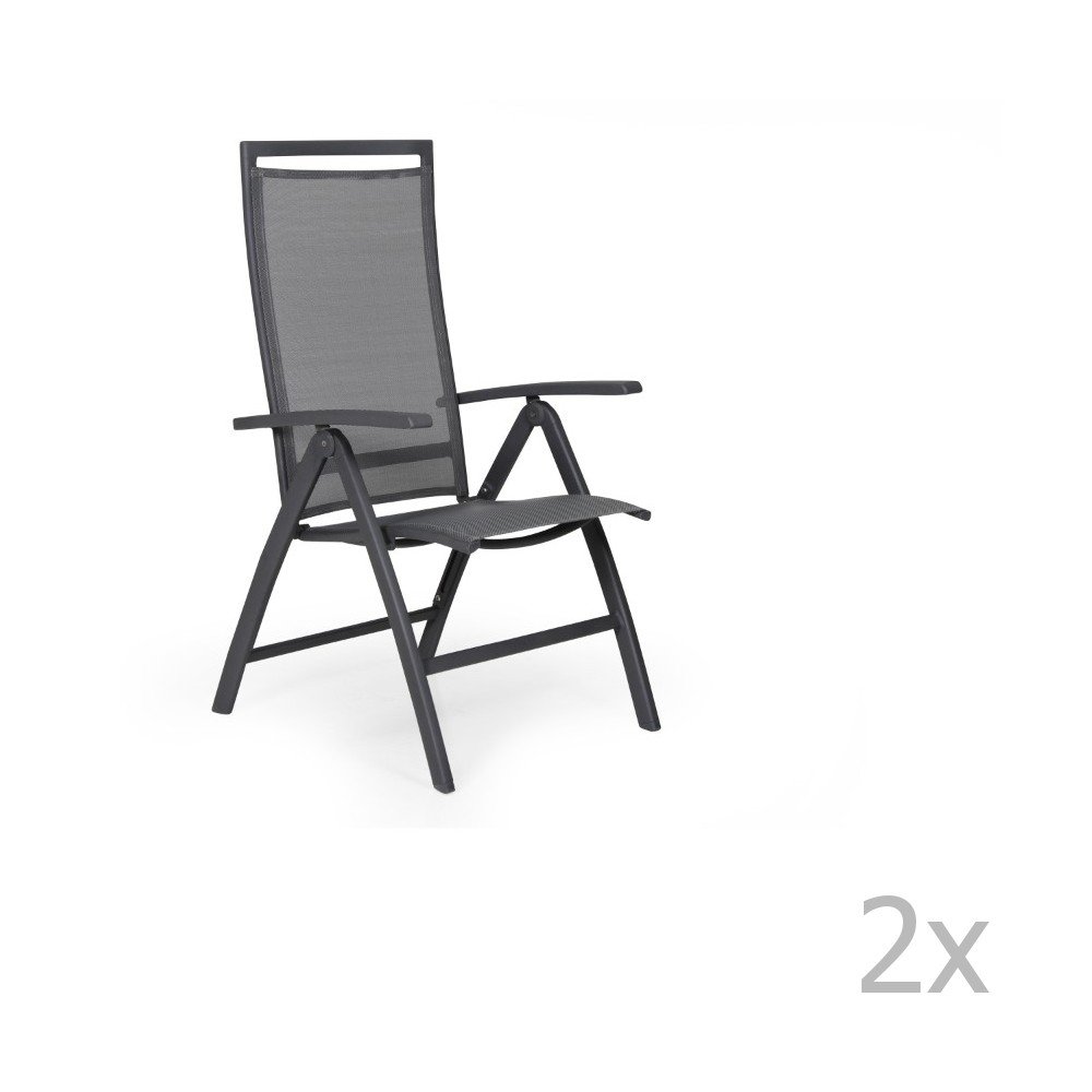 Sada 2 šedých zahradních křesel Brafab Sunny v:1077880