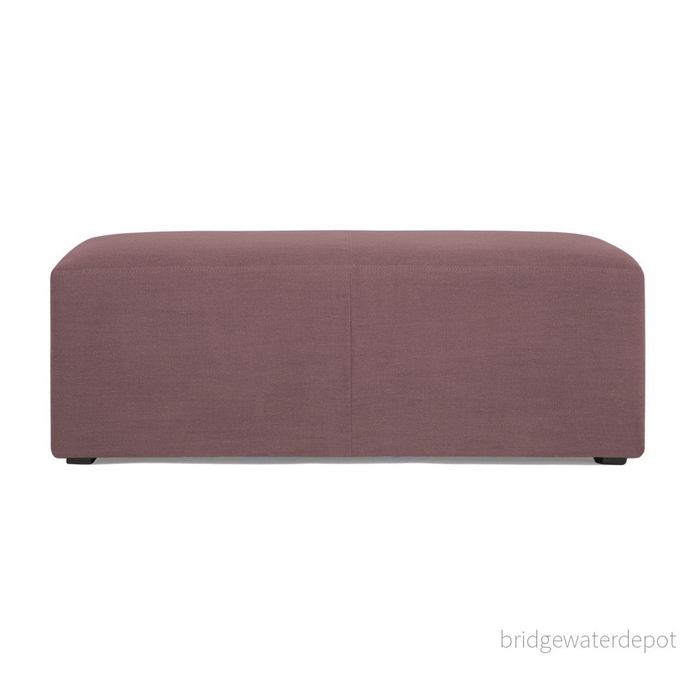 Fialový puf Vivonita Scarlet Linen, 105 x 39 cm v:1099022
