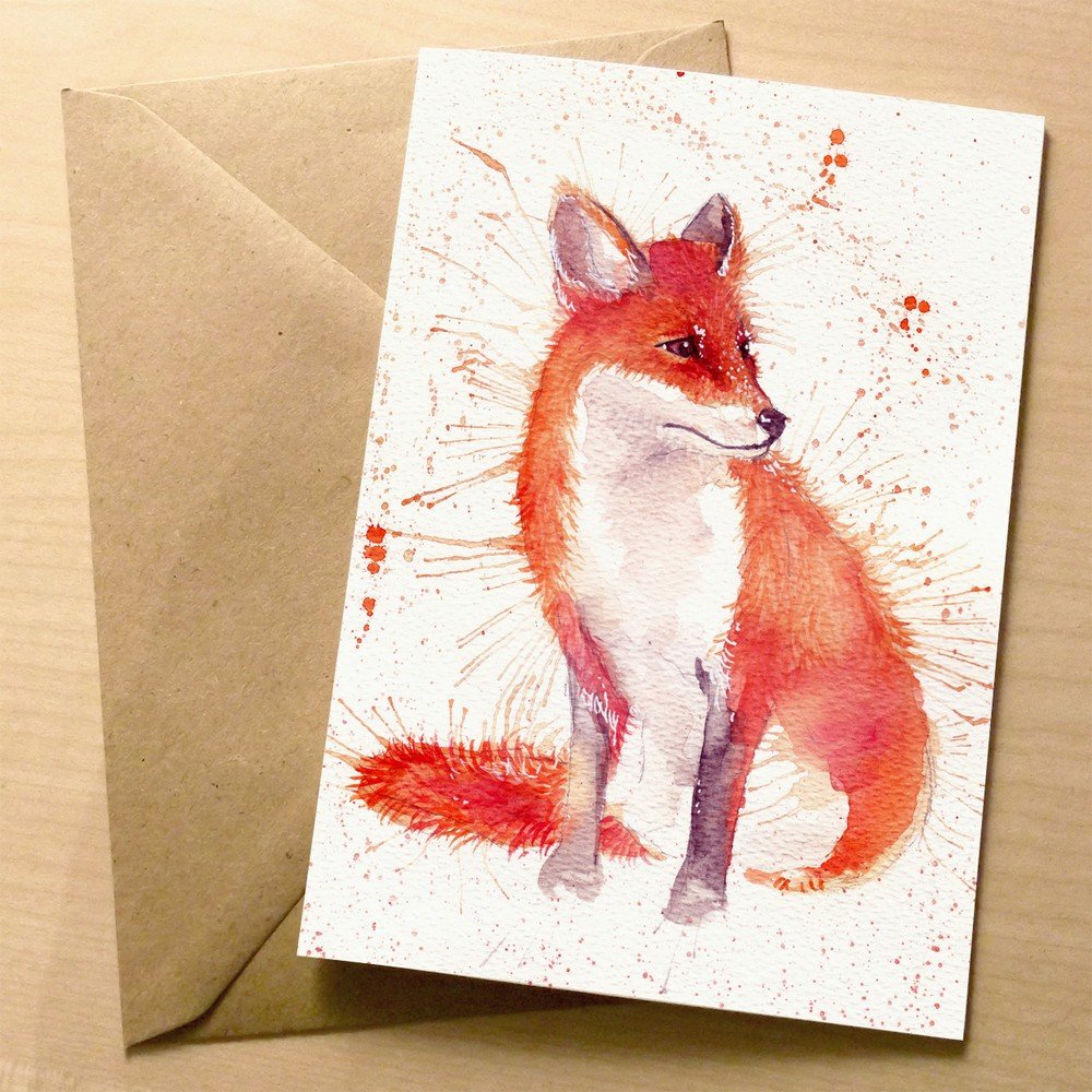 Přáníčko Wraptious Splatter Fox v:723688