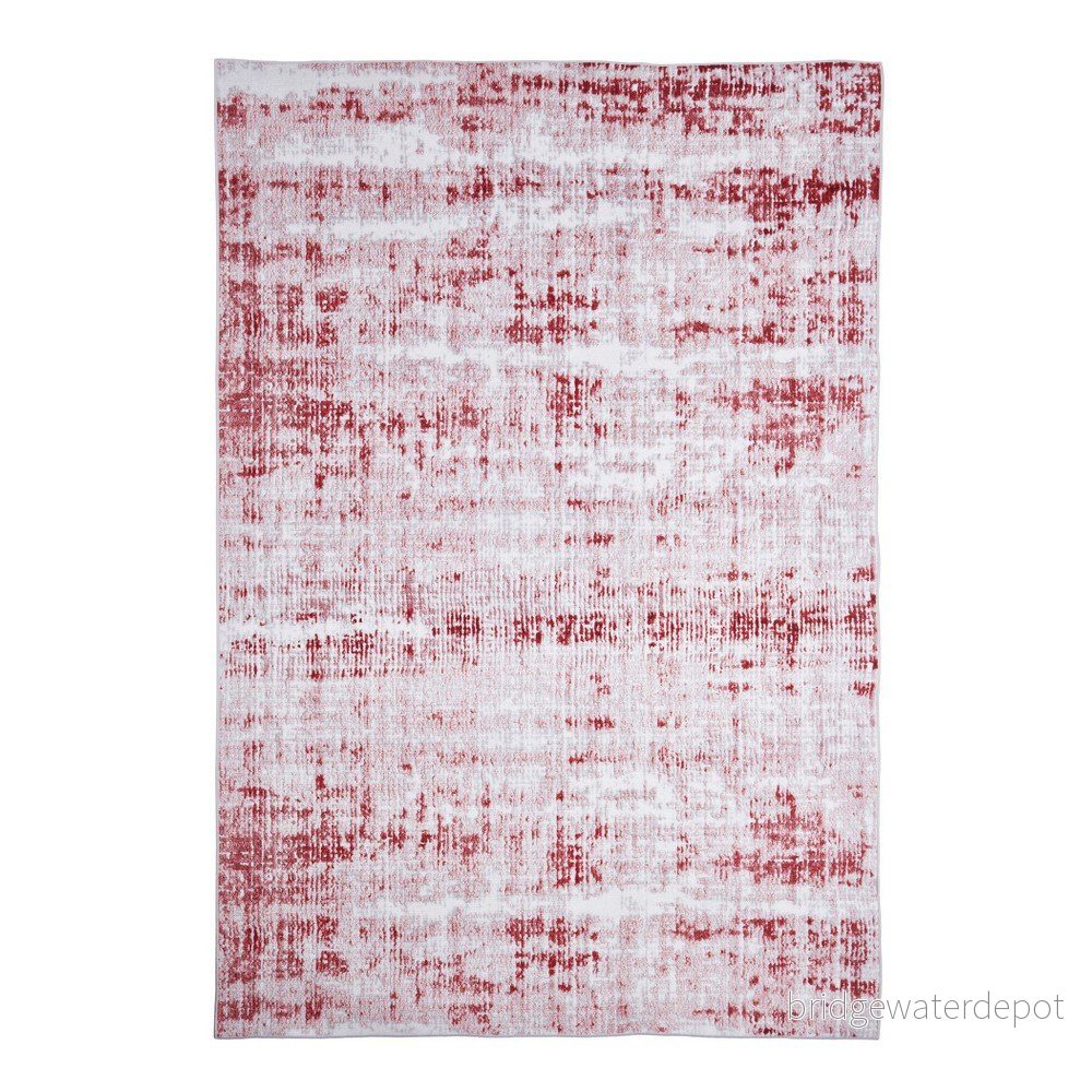 Červeno-šedý koberec Floorita Abstract, 120 x 180 cm v:1058412