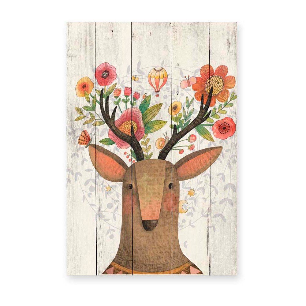 Obraz na dřevě Little Nice Things Deer, 60 x 40 cm v:935670