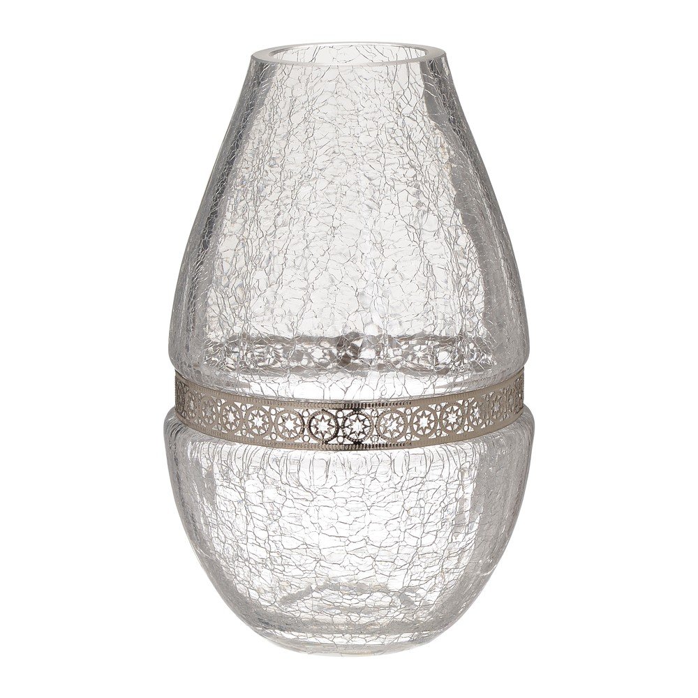 Skleněná váza InArt Crackles, výška 23 cm v:1200300