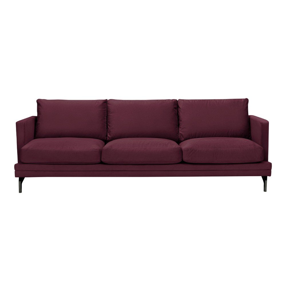 Bordeaux červená pohovka s podnožím v černé barvě Windsor & Co Sofas Jupiter v:1070070 Bordeaux červená pohovka s podnožím v černé barvě Windsor & Co Sofas Jupiter v:1070070