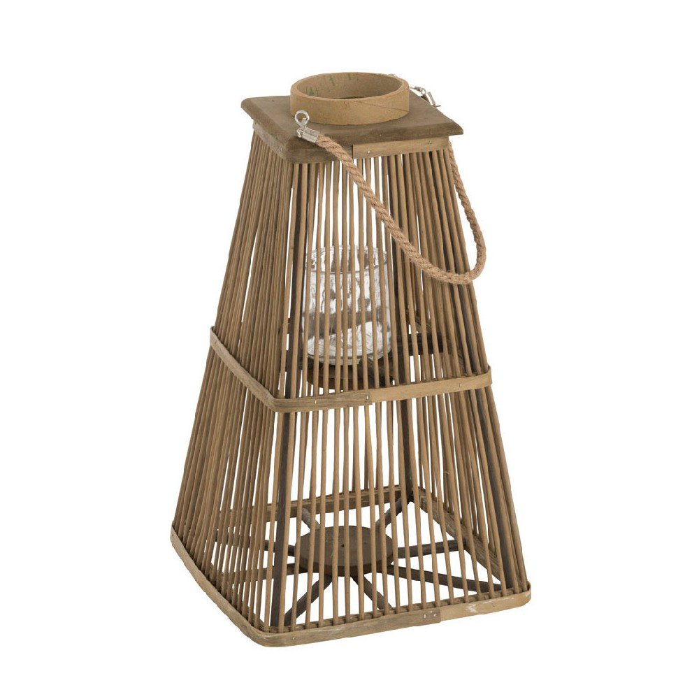 Bambusová lucerna J-Line Hurricane, výška 54 cm v:1153276