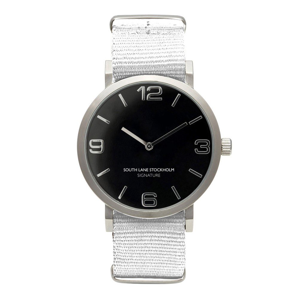 Unisex hodinky s bílým řemínkem South Lane Stockholm Signature Classic Big v:872620