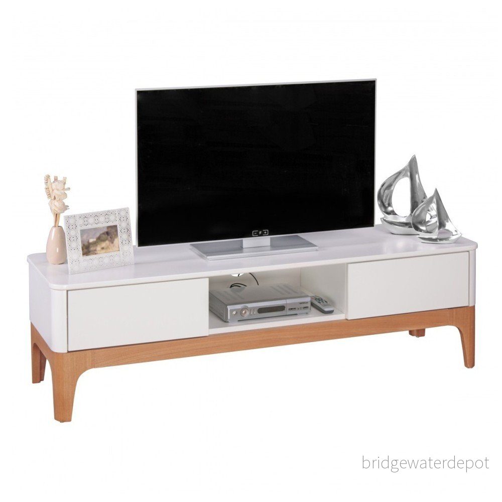Bílá TV komoda Skyport NORA v:1140316