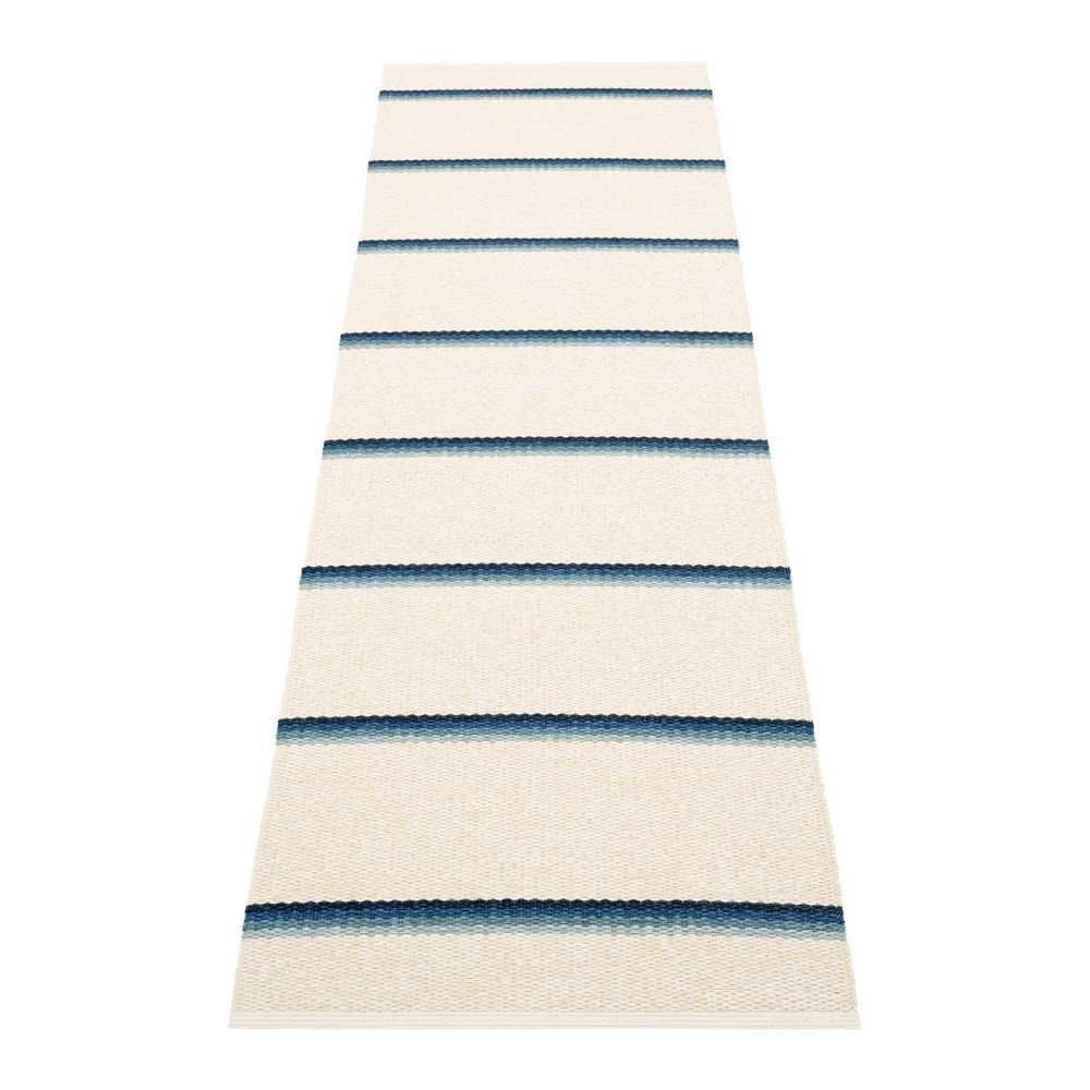 Modro-krémový vnitřní a venkovní běhoun 70x240 cm Olle Blue Vanilla – Pappelina v:1733370