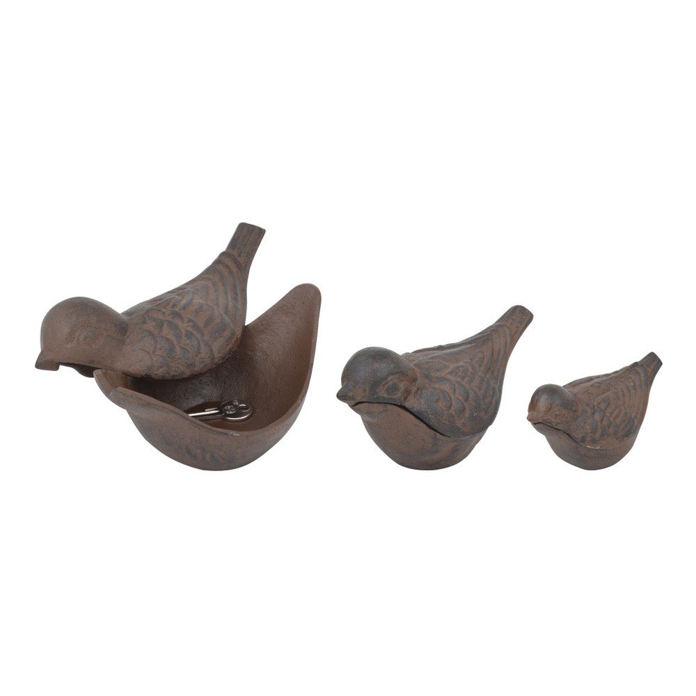 Sada 3 litinových skrýší na klíče Esschert Design Birds v:1184068