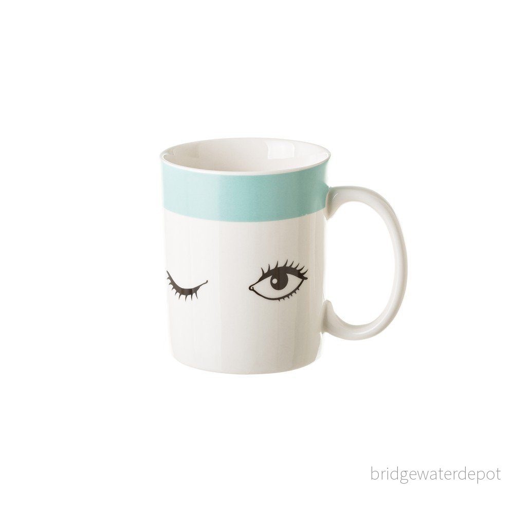 Porcelánový hrnek Unimasa Blue Dreameyes, 310 ml v:1327798