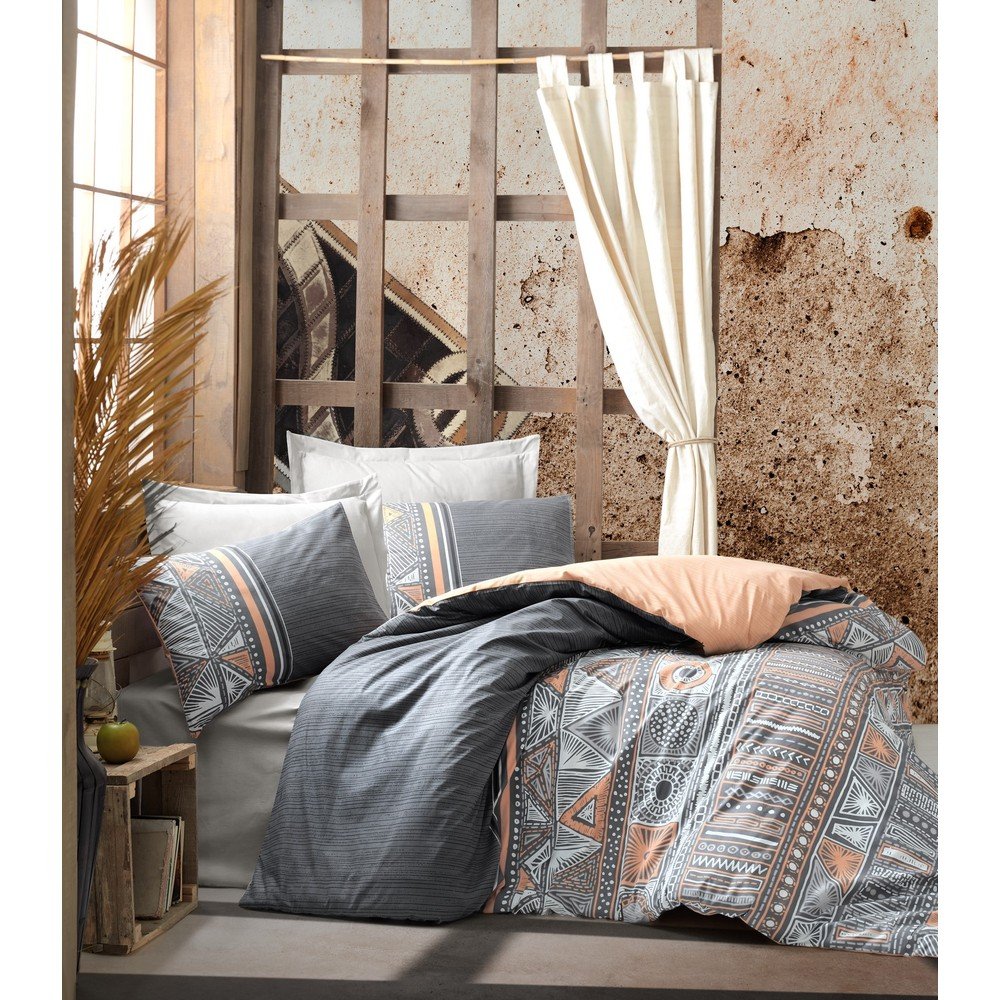 Bavlněné povlečení s prostěradlem Cotton Box Adiel, 200 x 220 cm v:1345629