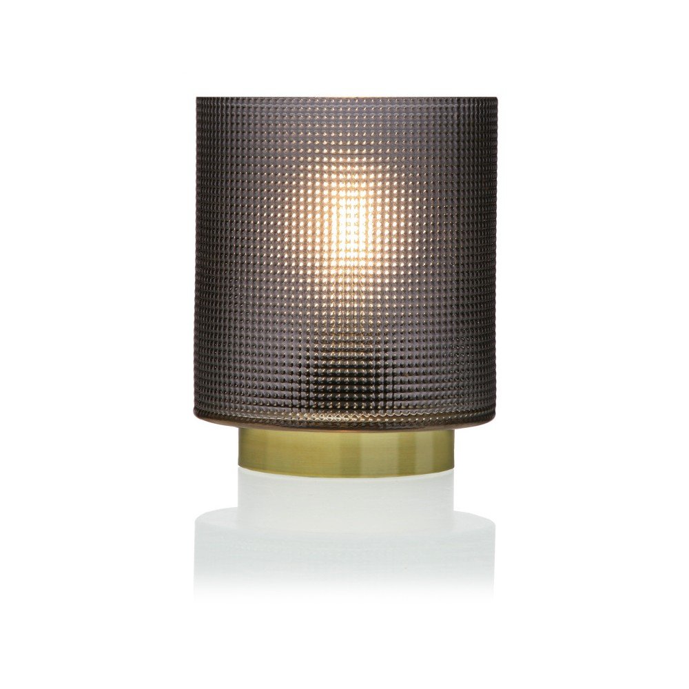 Šedá skleněná olejová LED lampa Versa Relax, ⌀ 11,8 cm v:1244458