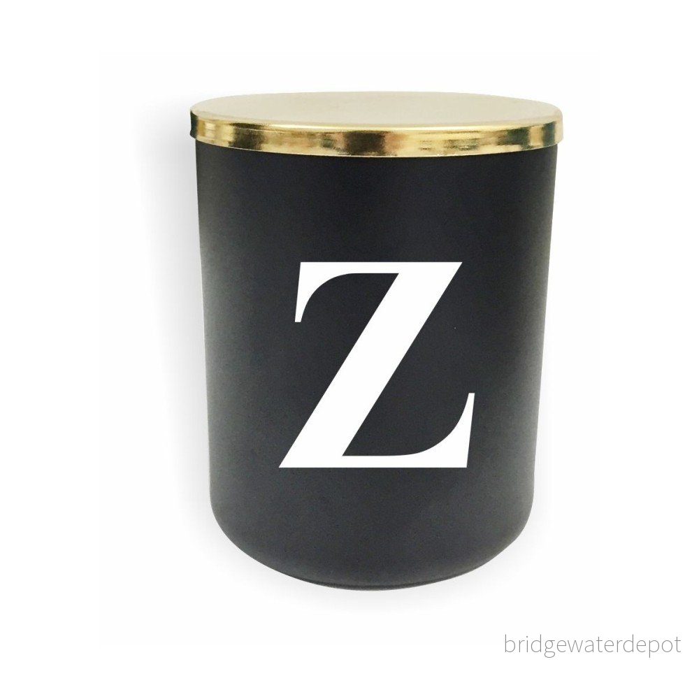 Černo-bílá svíčka North Carolina Scandinavian Home Decors Monogram Glass Candle Z v:1193320