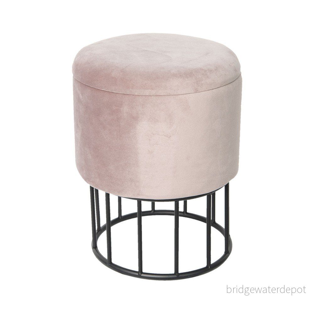 taburet s úložným prostorem Clayre & Eef, ⌀ 30 cm v:1292036