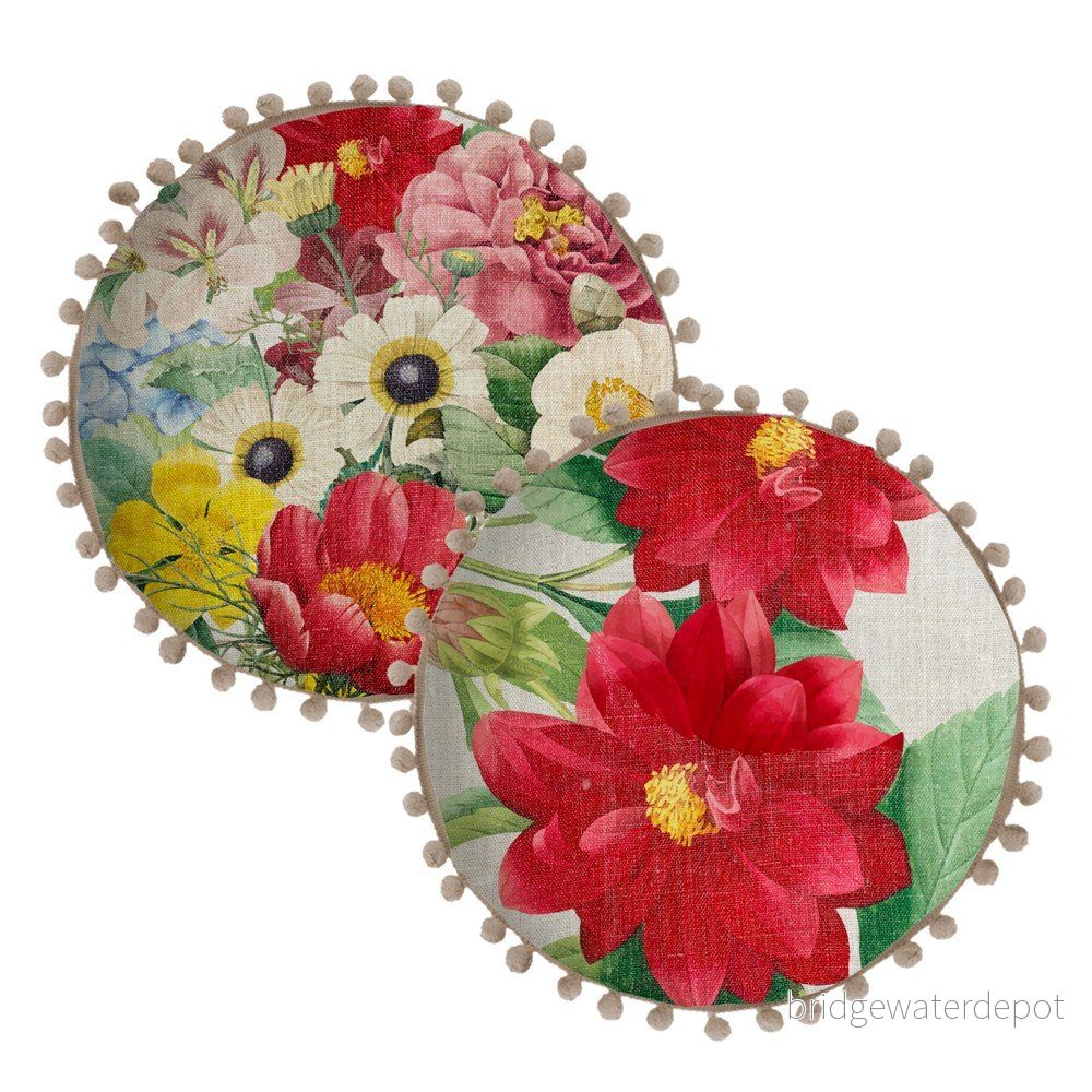 Oboustranný polštář Madre Selva Spring, ⌀ 45 cm v:1226990