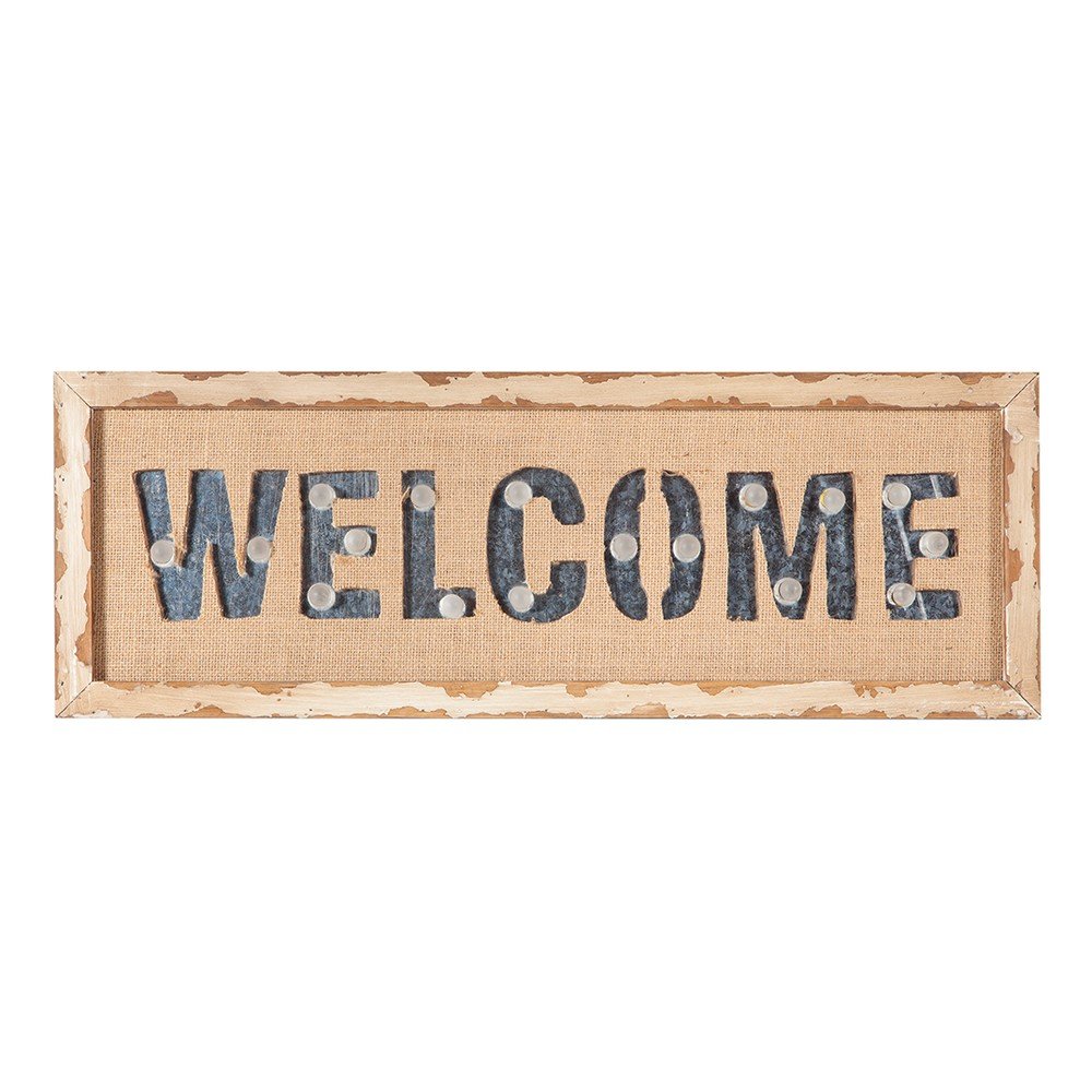 Svítící nástěnná dekorace Welcome v:1026314