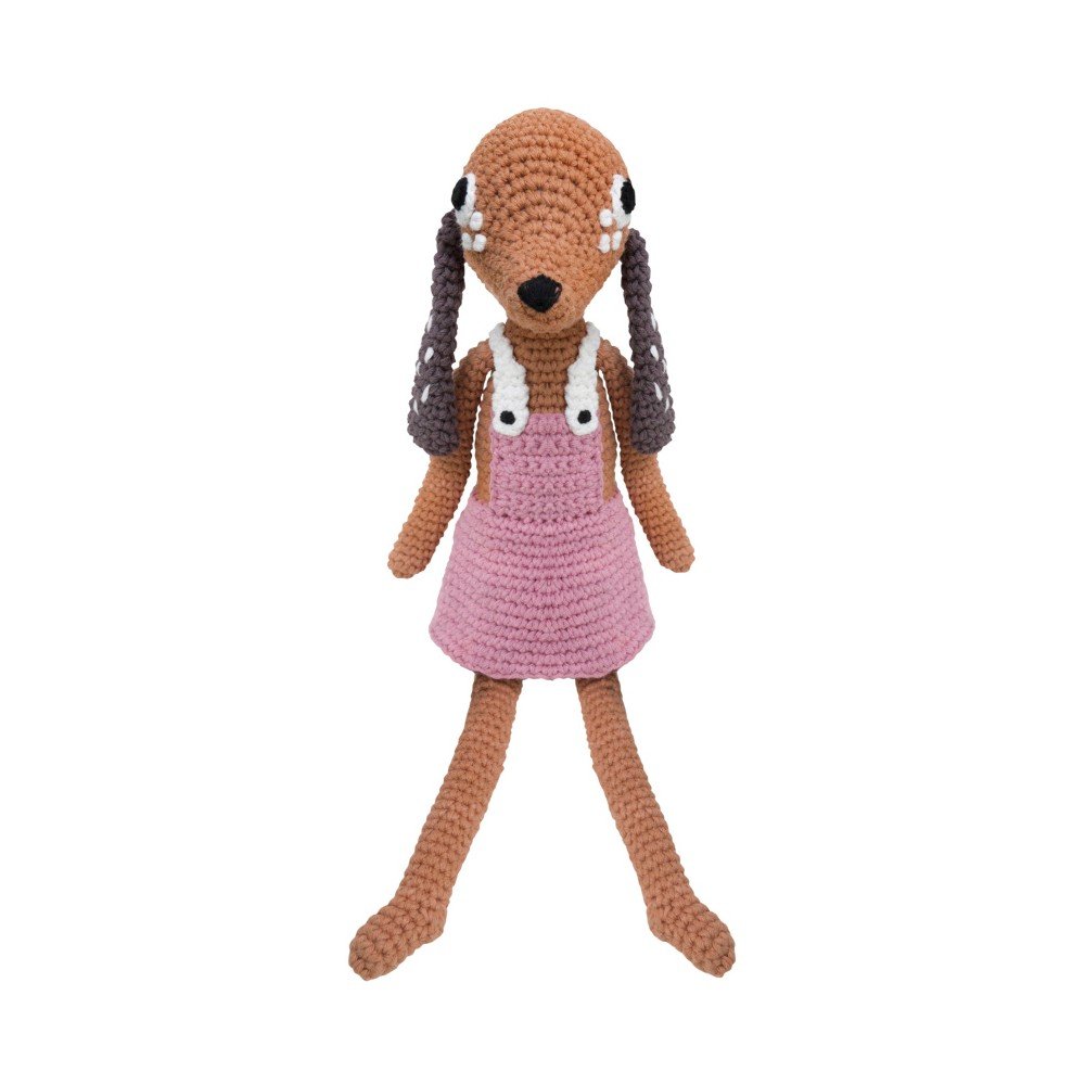 Pletená dětská hračka Sebra Crochet Animal Dog Bella v:948678