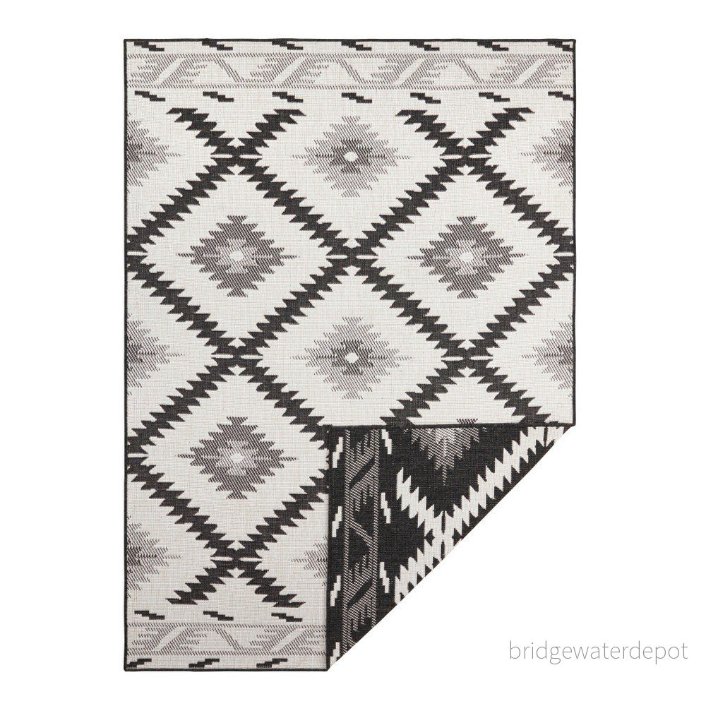 Černo-krémový venkovní koberec NORTHRUGS Malibu, 290 x 200 cm v:1155660