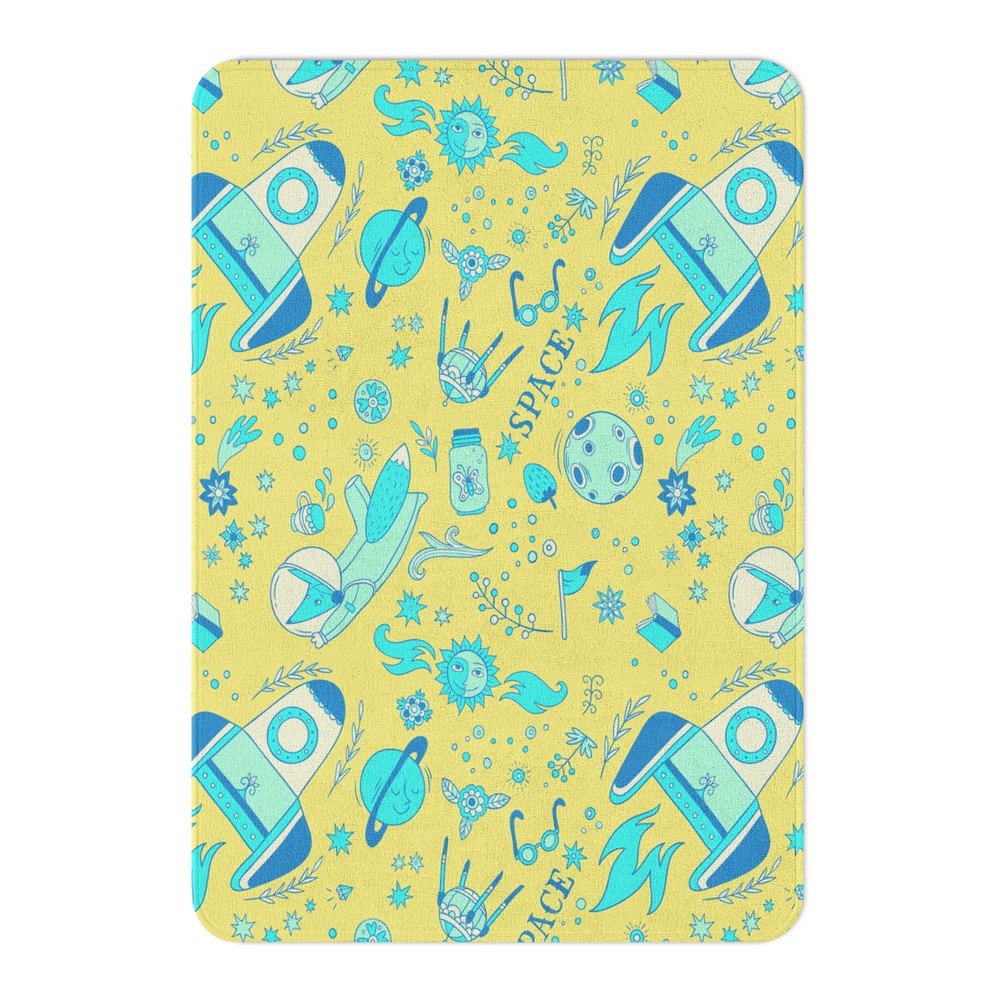 Dětský koberec OYO Kids Rockets Lime, 80 x 140 cm v:1321906