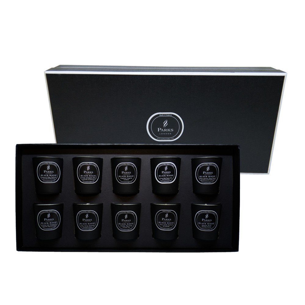 Sada 10 ks svíček Parks Candles London Black Magic, 8 hodin hoření v:903600