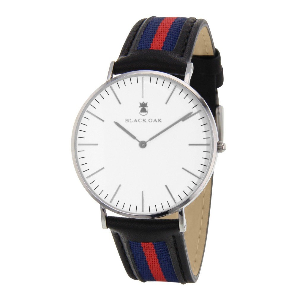 Černé pánské hodinky Black Oak Stripe Rouge v:698678