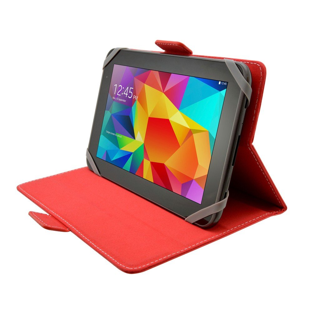 Červené pouzdro pro 7-8" tablety Fixed Novel Tab se stojánkem v:708456