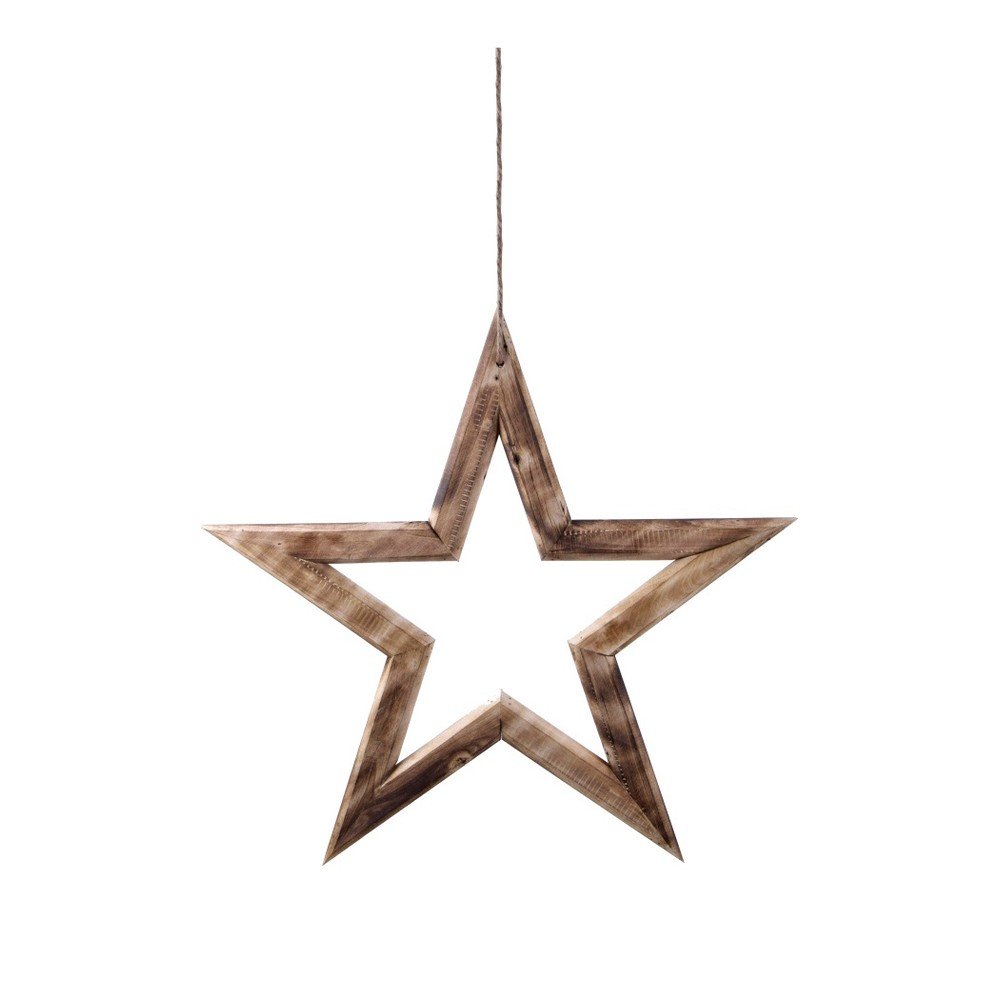 Dřevěná závěsná dekorace Ego Dekor Star, šířka 75 cm v:1315276