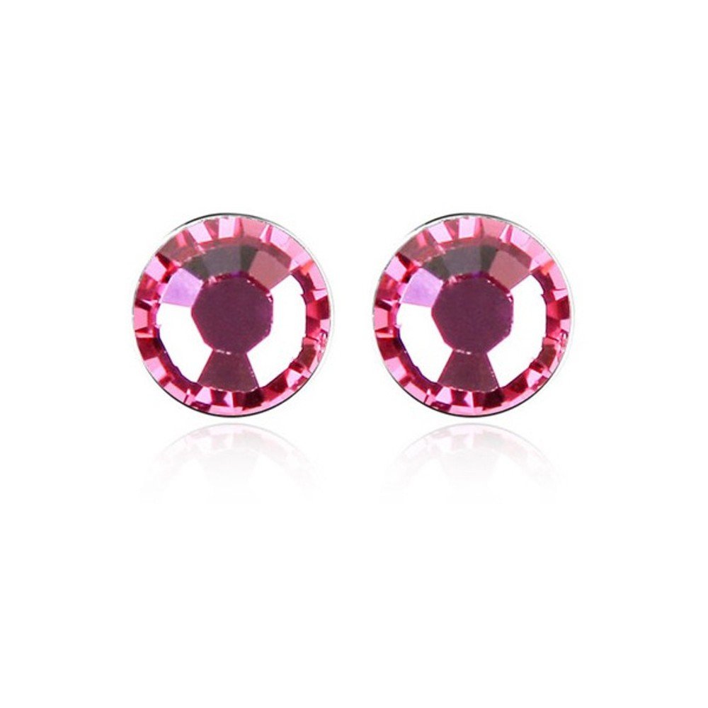Náušnice pozlacené bílým zlatem s krystaly Swarovski Elements Crystals Emma v:1169628