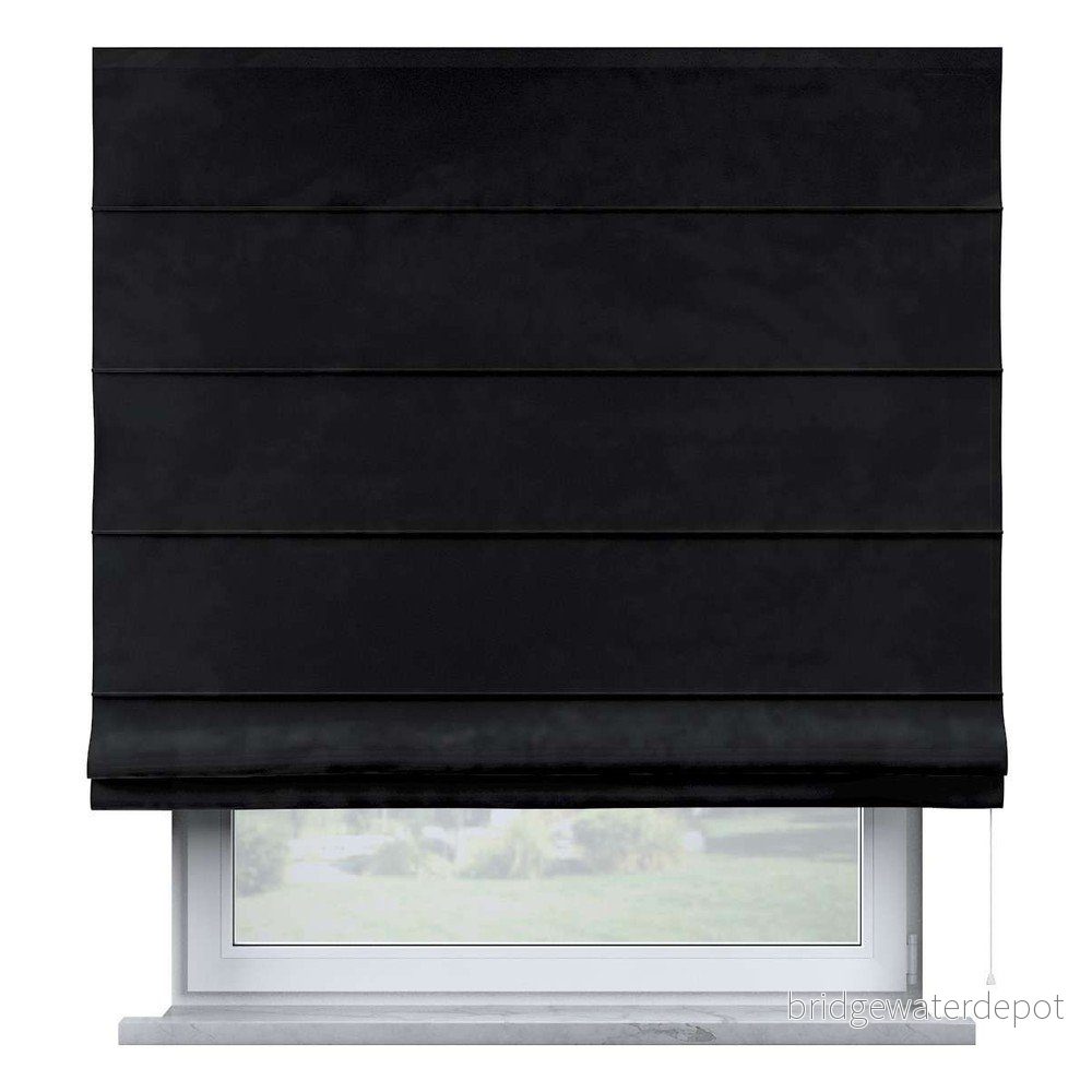 Černá římská roleta 170×160 cm Posh Velvet v:1476014 Černá římská roleta 170×160 cm Posh Velvet v:1476014