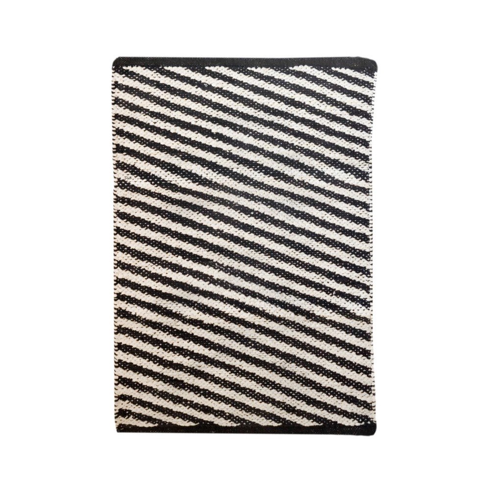 Černobílý koberec TJ Serra Diagonal, 100 x 120 cm v:736642