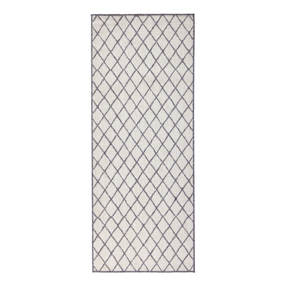 Šedo-krémový venkovní koberec NORTHRUGS Malaga, 80 x 350 cm v:978860