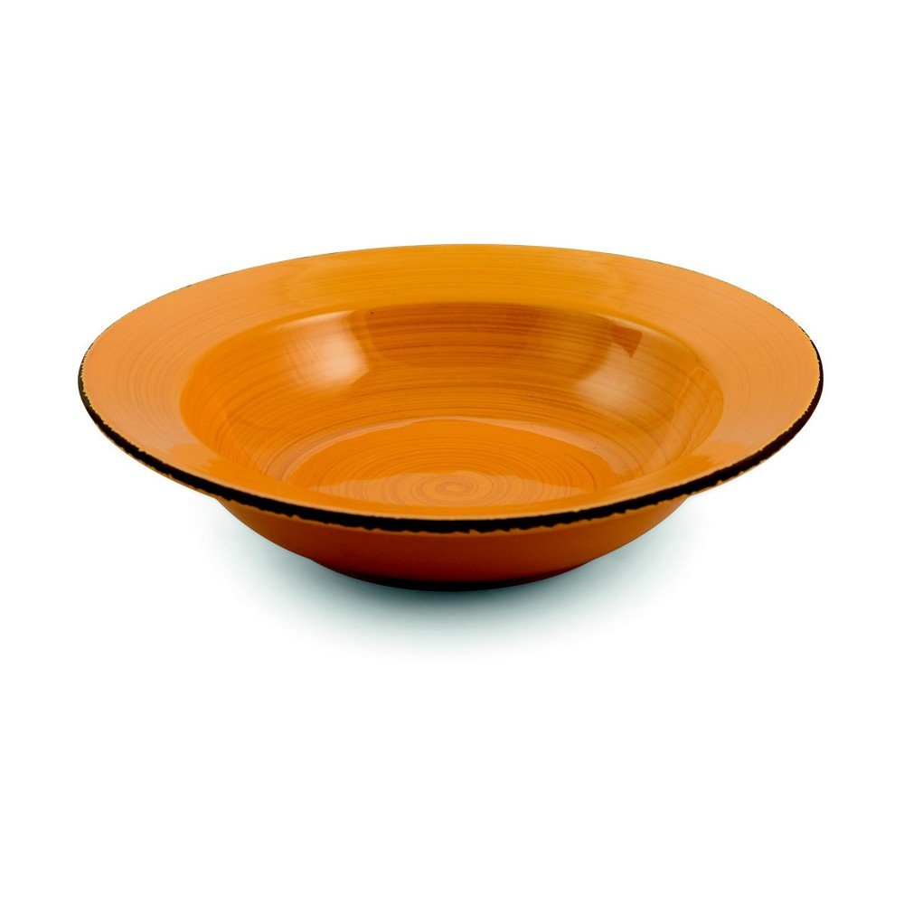 Oranžový kameninový hluboký talíř Villa d'Este, ø 25,4 cm v:1064564