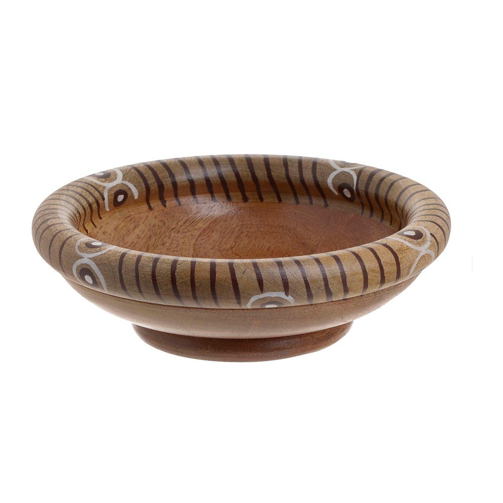 Mísa z mangového dřeva InArt White Ornamental, ⌀ 22 cm v:1262172