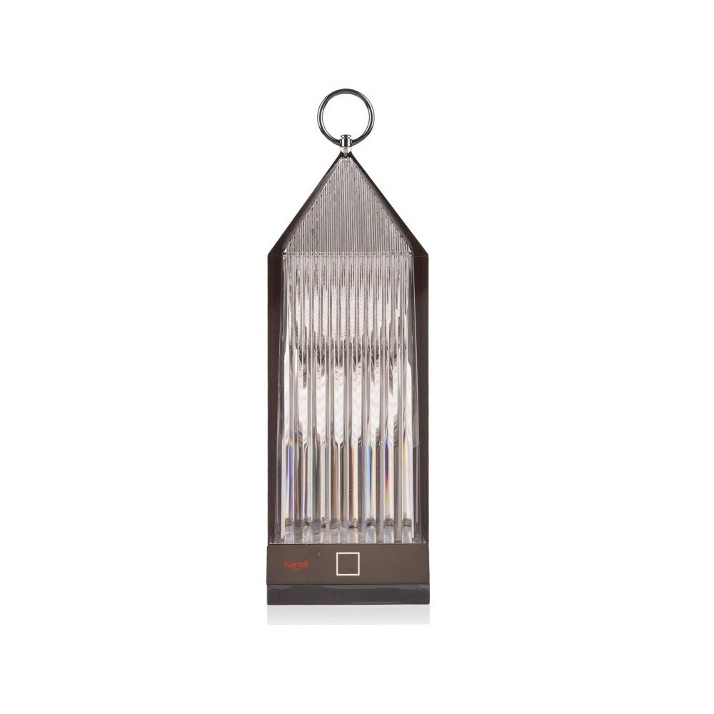 Černá transparentní LED lucerna Kartell Lantern v:973840