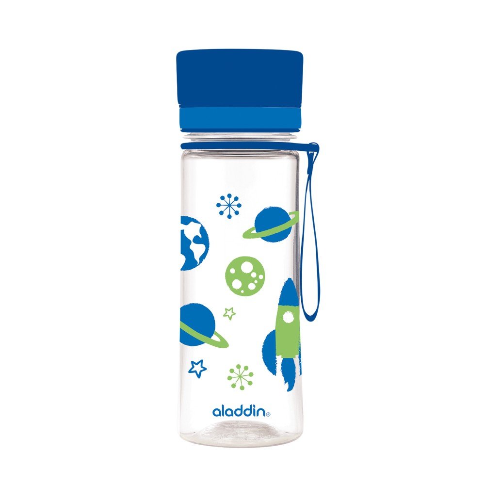 Láhev na vodu s modrým víčkem a potiskem Aladdin Aveo Kids Bloom, 350 ml v:1071026