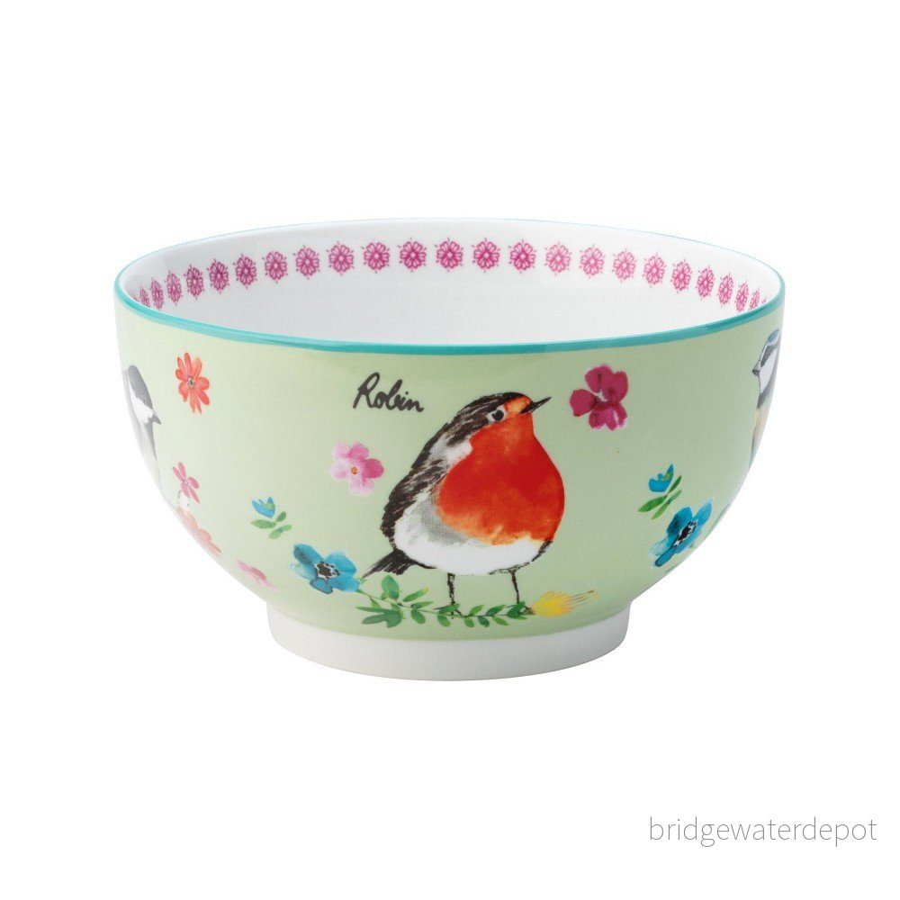 Zelená porcelánová miska David Mason Garden Birds, 500 ml v:1293142