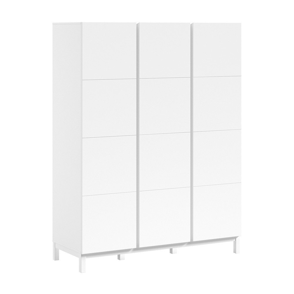 Bílá dětská šatní skříň 149x196x58 cm Eva – Vipack v:1735958