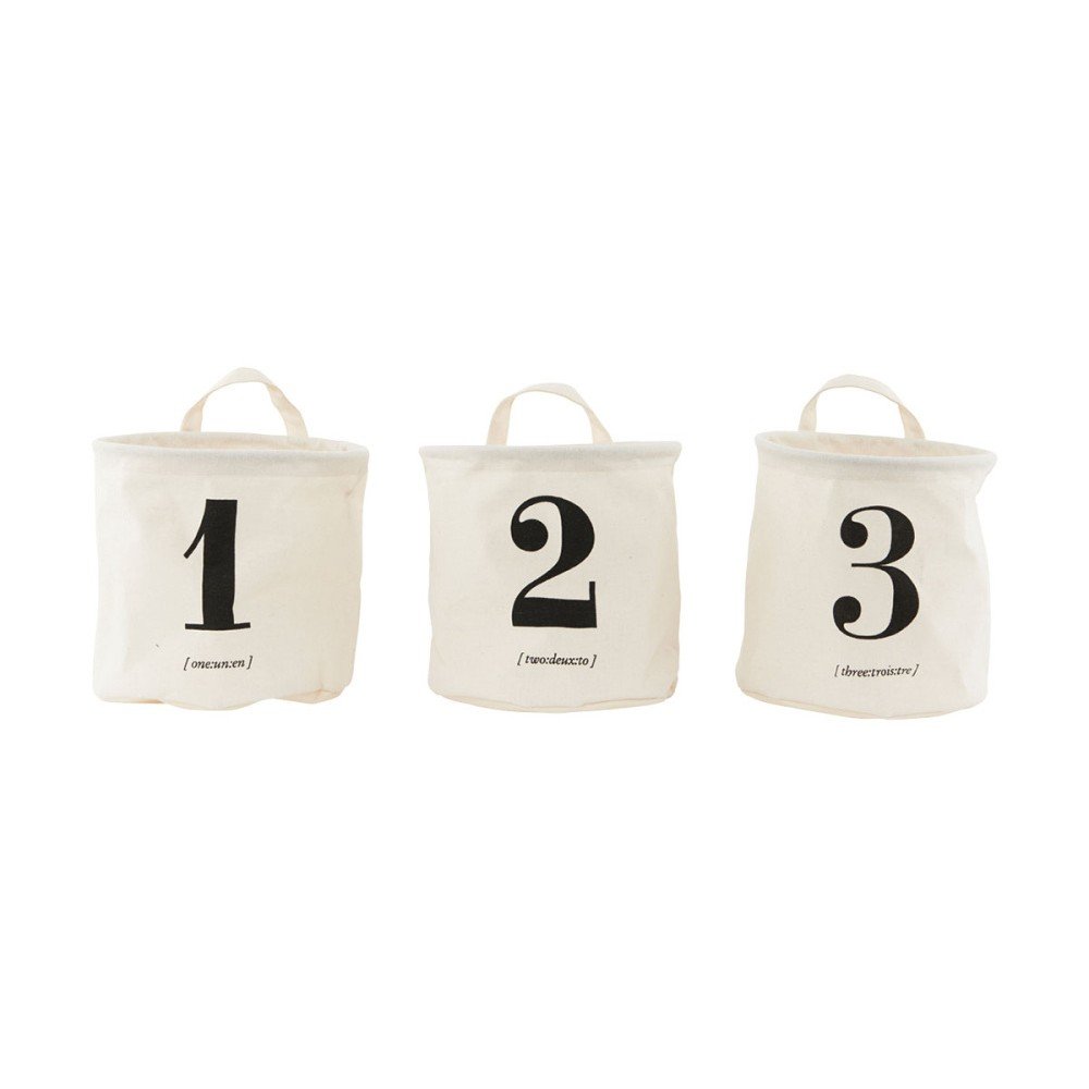 Sada 3 závěsných košíků House Doctor Storage v:855156