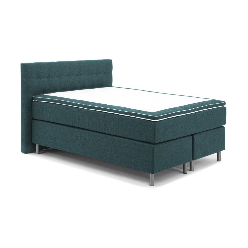 Tyrkysová boxspring postel Vivonita Koso, 140 x 200 cm v:801602