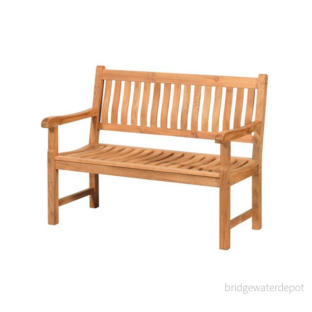 Dřevěná zahradní lavice v přírodní barvě Comfort – Exotan v:1525280