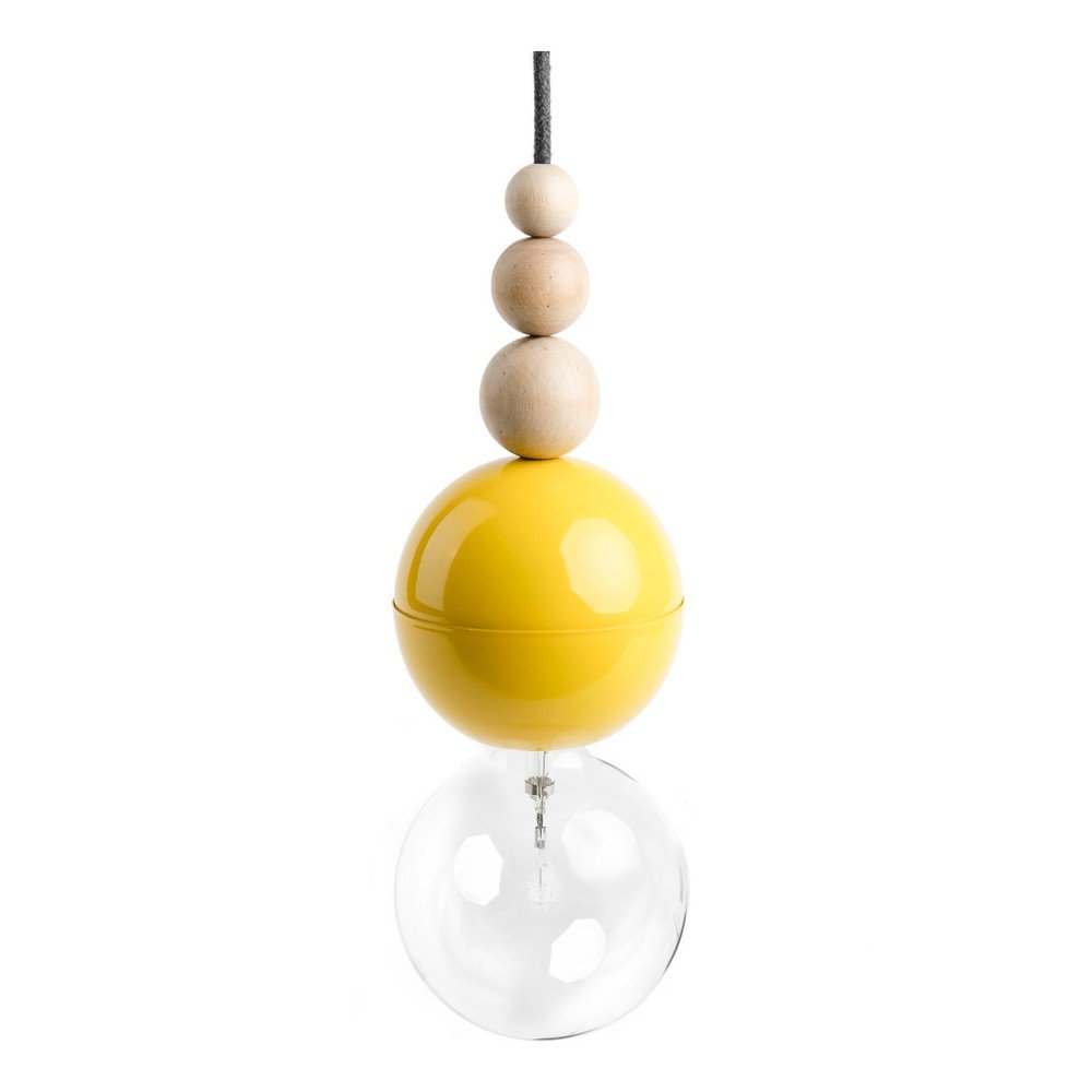 Žluté stropní svítidlo Kolorowe Kable Loft Bala Yellow v:807050