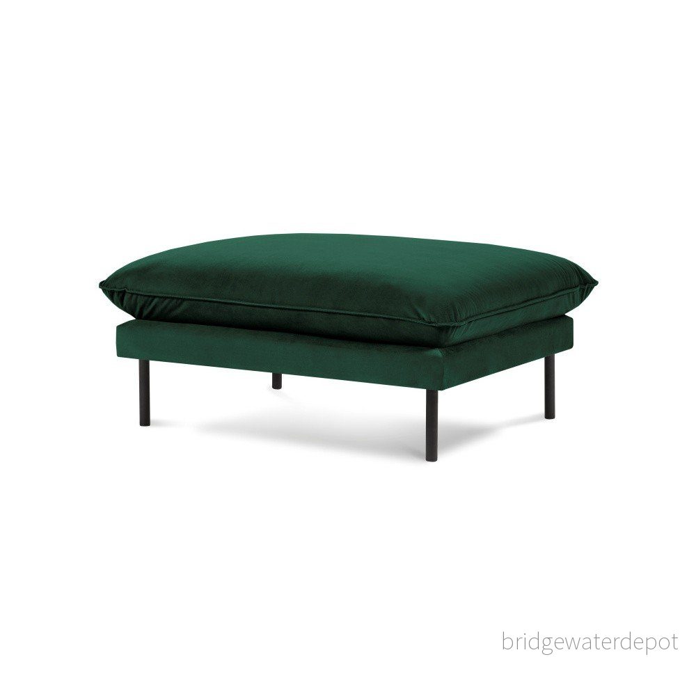Zelená sametová podnožka Cosmopolitan Design Vienna, 100 x 80 cm v:1300484
