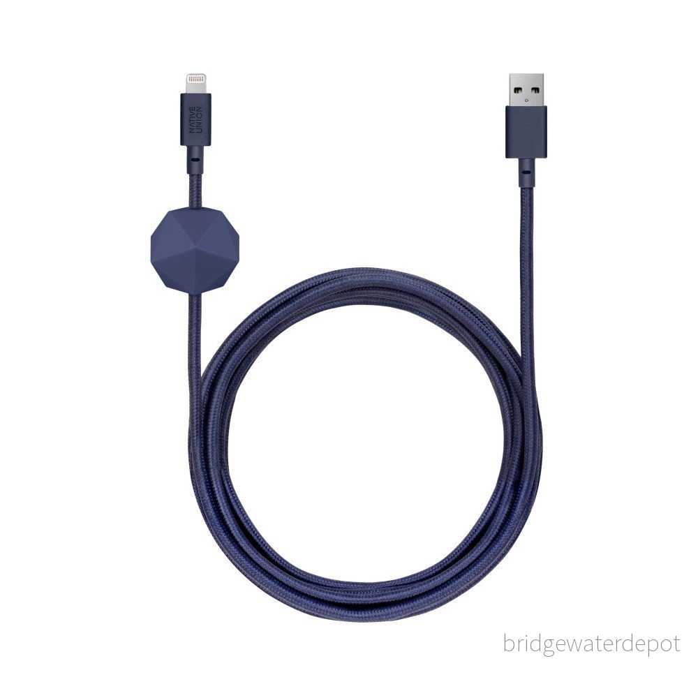 Tmavě modrý synchronizační a nabíjecí kabel lightning pro iPhone Native Union Anchor v:1166074