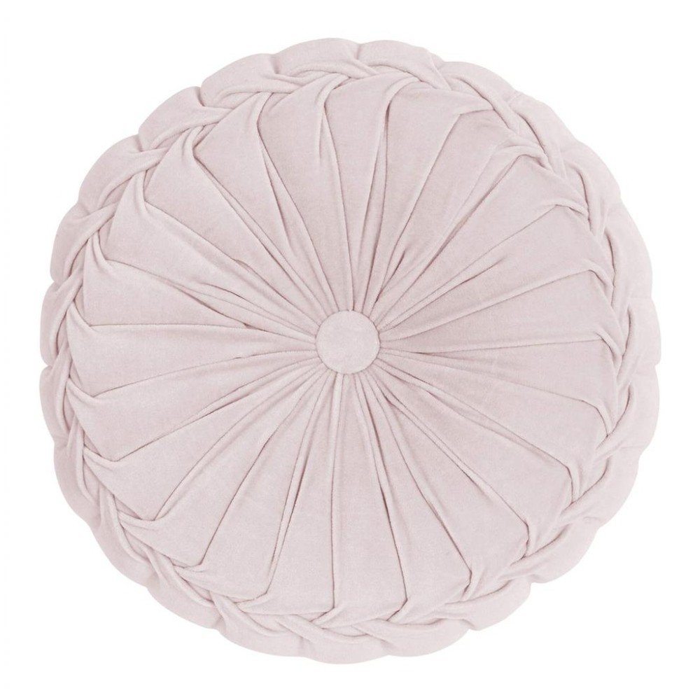 Světle růžový bavlněný podsedák Ego Dekor Kanan Velver, ⌀ 40 cm v:1257488
