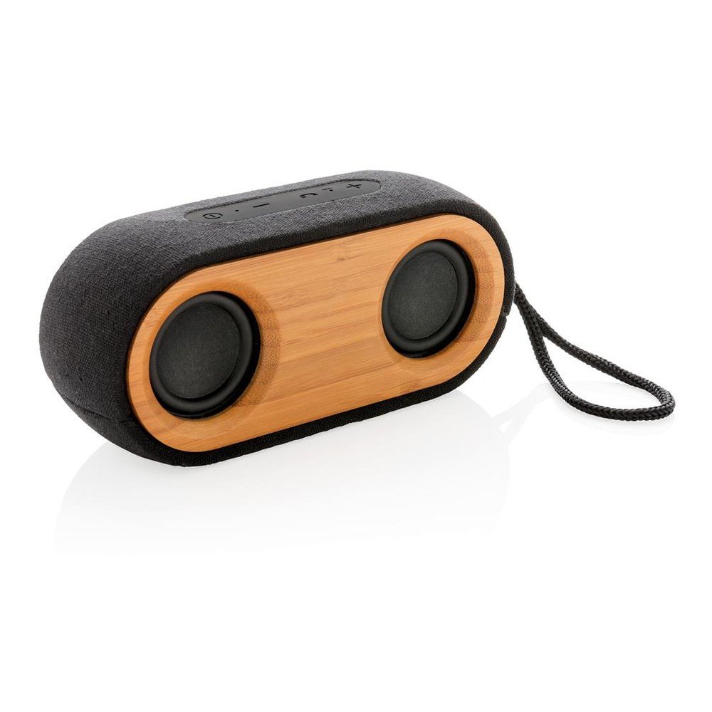 Černo-hnědý bambusový reproduktor XD Design Exclusive Bamboo Double v:1262460