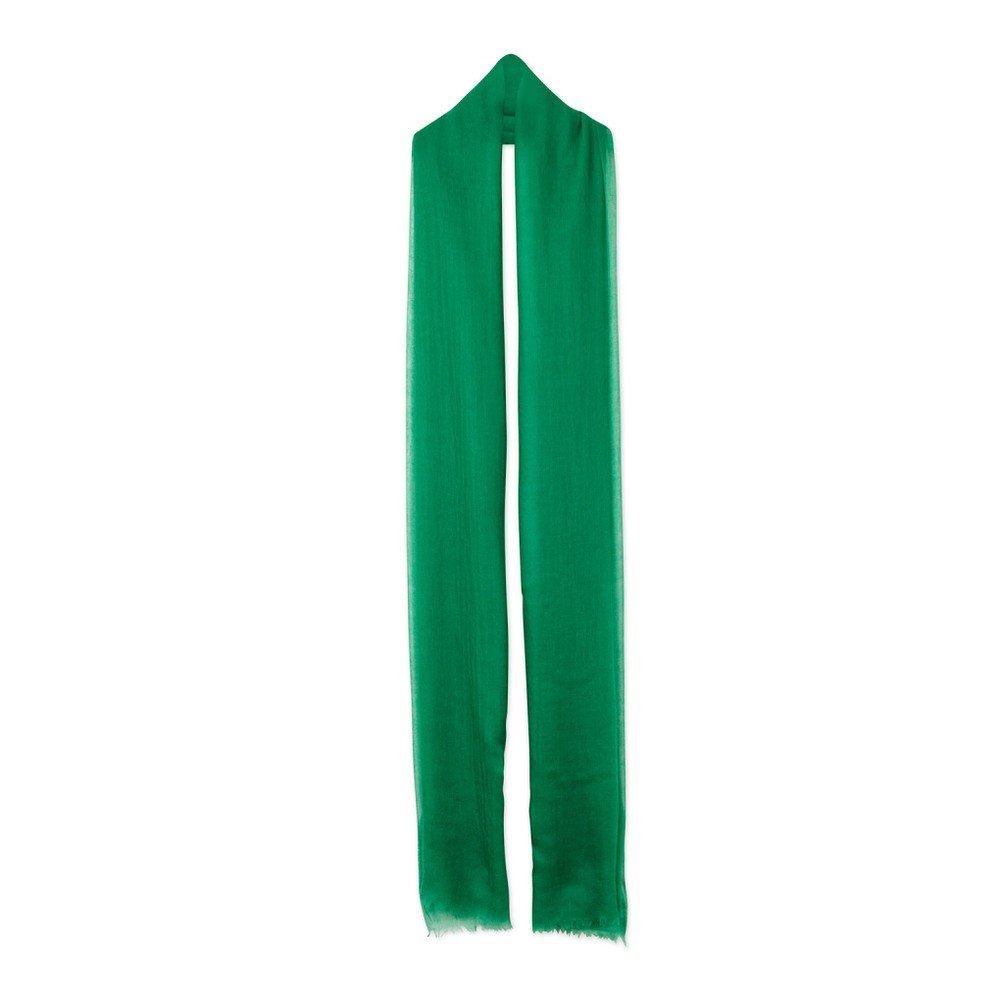 Zelená tenká kašmírová šála Bel cashmere Mila, 240 x 110 cm v:972298